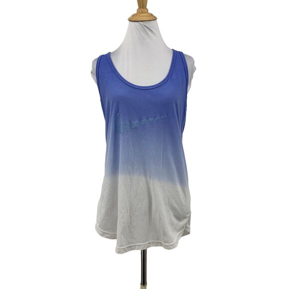 Nike Slim Fit Ombre Racerback Tank Top Womens M Medium Multi Sleeveless Athletic - Picture 1 of 11
